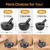 Tera Mortar and Pestle Set Natural Marble Grinder Spice Herb