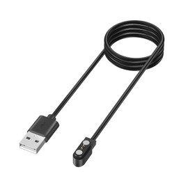 For YAMAY SW023 & Willful SW021 Smart Watch Magnetic Charger-2 Pin 2.84 mm Compatible with YAMAY SW023,Willful SW021,SW025,Letsfit ID206,ID205L,ID205U,ID205S, ID216,Umidigi Uwatch 3S,3,2S,2 (Black)