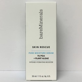 bareMinerals Skin Rescue Pure Moisture Serum + Plant Algae - 1 oz / 30mL NEW