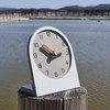 mooqs Wooden Silent Non-Ticking Battery Operated Decorative Small Mini Analog