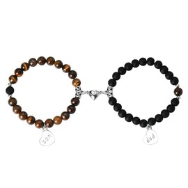 Father Day Gifts for Dad Son Birthday Gifts from Dad Son Bracelet Gift for Dads Daddy Gifts from Son Father Son Bracelets Set for 2 Beaded Bracelets Gift