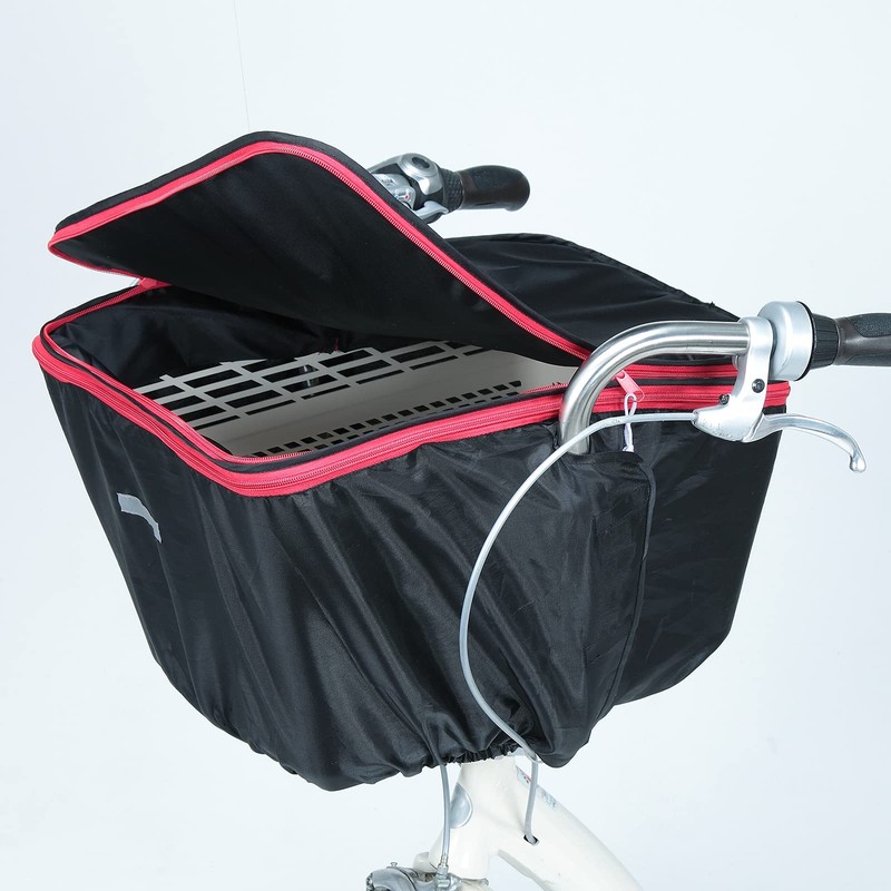 Bicycle Basket Cover, Front and Rear Use, 2 Tiers, Compatible