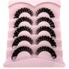 HBZGTLAD Cat eye Eyelashes 3D Natural False Lashes D Curl