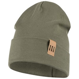 Smarilla Boy's Children's Ribbed Beanie Hat, olive