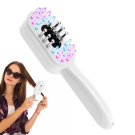Red Light Hair Comb | Electric Hair Brush Massaging Comb | Daily Massager with Oil Filling Hole for Adults Girls Women Mother Wife Home Salon Dorm