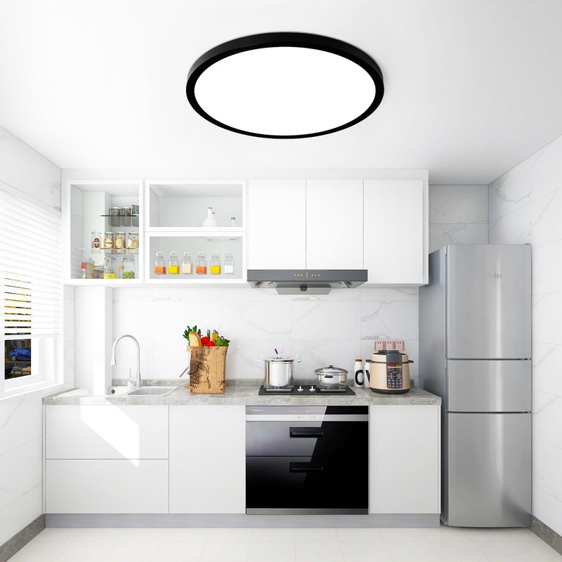 HOVENLA 24 Inch Large LED Flush Mount Ceiling Light Fixtures