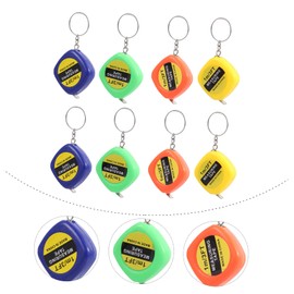 Operitacx 20 Pieces Mini Tape Measure Key Ring Portable Tape Measure for DIY Projects Retractable and Handy for Key Rings and