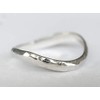 Sovats Ladies Chic Hammered Thumb Ring, Sterling Silver