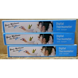 Unbranded (3-Pack) Digital Thermometer With Beeper New
