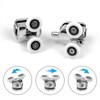 Hevysuo 4 Pcs Wheel Shower Door Rollers,23mm Diameter Metal Shower
