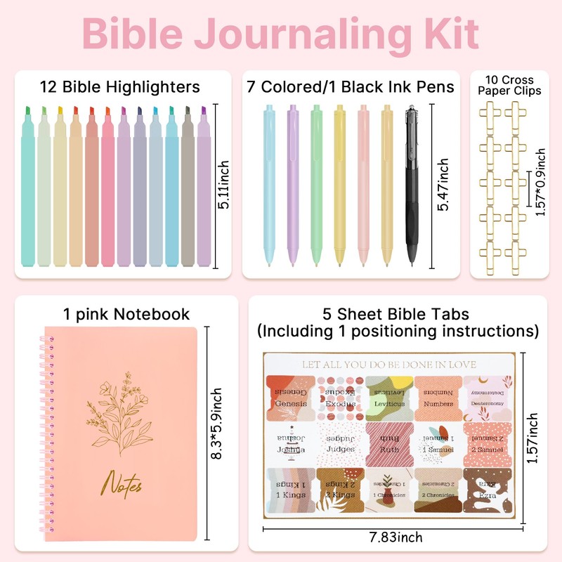 PUGPIU Bible Cover Case for Women, Large Bible Bag with