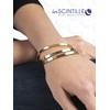 inSCINTILLE Women's Stainless Steel Gold / Silver / Black Rigid
