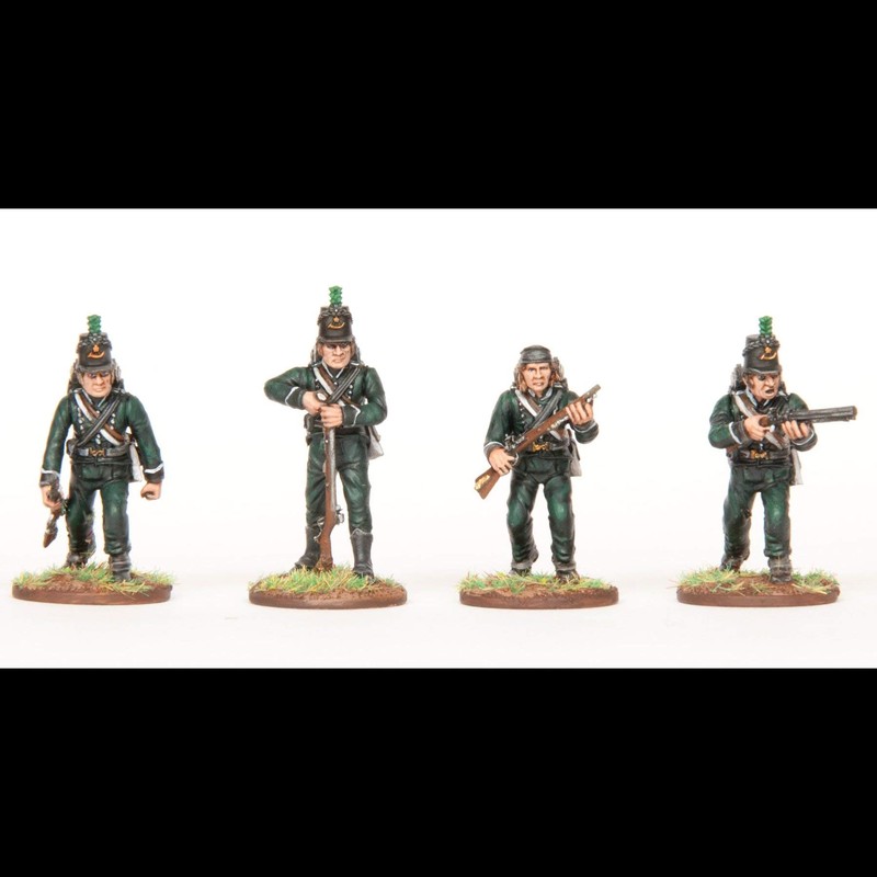 Napoleon's Wars: British Riflemen (32 Multi Part Hard Plastic 28mm