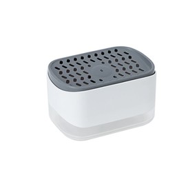 WANGCL Dish Soap Dispenser for Kitchen 2 in 1 Soap Dispenser and Sponge Holder Dishwashing Soap Pump Dispenser for Kitchen Countertop