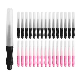 30 Pieces Mini Eyebrow Brushes, Portable Eyelash Brush, Eyelash Extension Tool, Brush with Cap, Interdental Brush, Oral Care Brush for Eyebrows