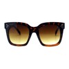 Womens Oversized Fashion Sunglasses Big Flat Square Frame UV 400