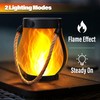 Jyoiat Outdoor Solar Lights Hanging Lanterns - 2 Pack Solar