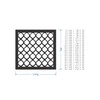 Lattice Panel with a Diamond Lattice Design MDF Home &