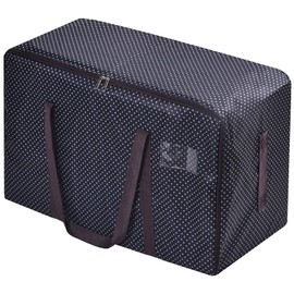Rainberg 110L Large Storage Bag, Fabric Clothes Bag, Thick Large Size Under Bed Storage, duvet storage bag, Moisture proof. (Black)
