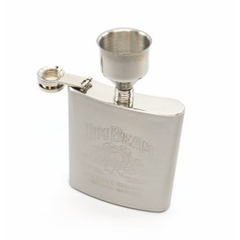 Denizli Stainless Steel Alcohol Flask with Funnel (7 Oz, JB)
