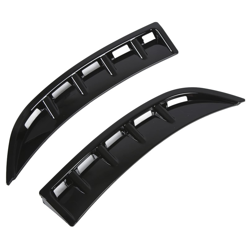Front Bumper Canard, Front Bumper Canard Glossy Black Replacement for