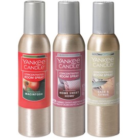Yankee Candle Concentrated Air Freshener Room Spray Cozy Homestead Variety Pack, Odor Eliminator for Home, Bathroom, 1.5 Oz (Pack of 3)