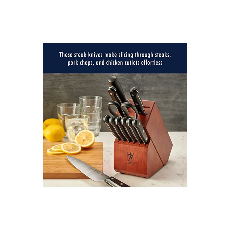 HENCKELS Solution Razor-Sharp Steak Knife Set of 8, German Engineered