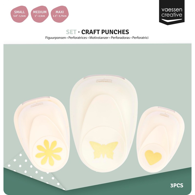 Vaessen Creative Stanzer Set - Motivstanzer - Herzen - 3