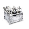 Arthur Court Designs Aluminum Metal Grapevine Flatware Silverware Caddy 8