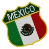 EmbTao Mexico Shield Flag Patch Embroidered Badge Biker Applique Iron