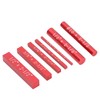7PCS Setup Blocks Gauge Aluminum Alloy Black Anodized Suface Woodworking