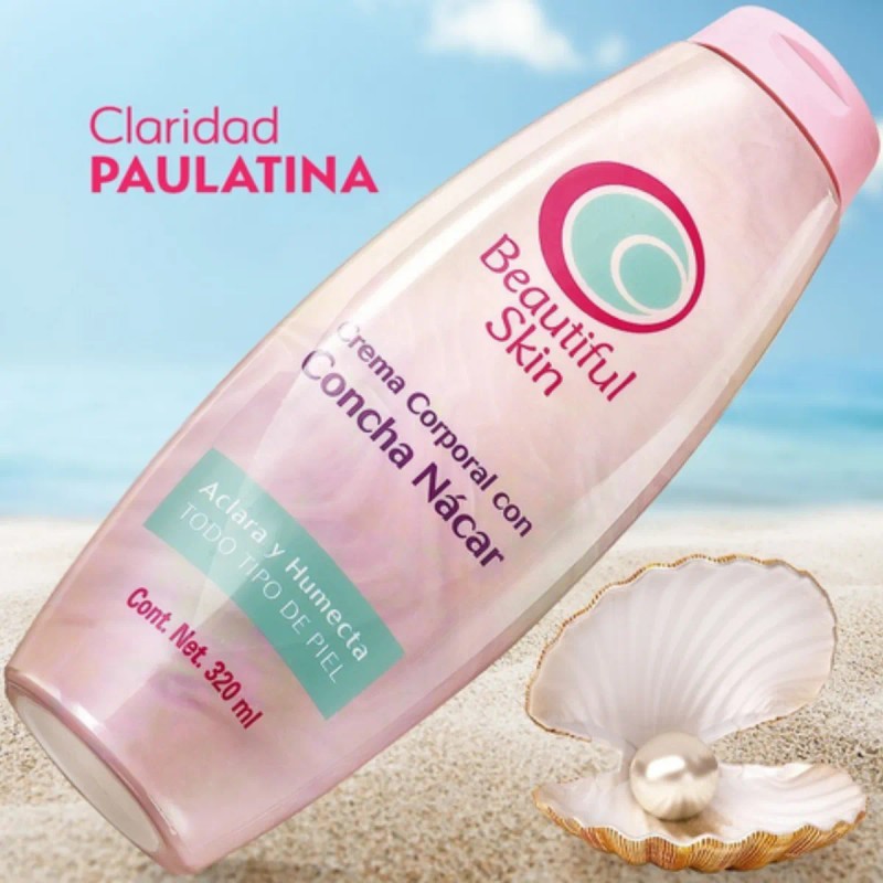 Arabela Crema Corporal Concha Nacar Aclarante Pack Piezas Neutra