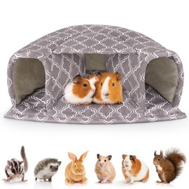 Unicorn Catcher Guinea Pig Hideout Large Guinea Pig Bed Cozy Guinea Pig House Warm Guinea Pig Tunnel Washable Guinea Pig Accessories for Small Pet Hamster/Chinchilla/Bunny