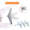 sourcing map 20Pcs Spring Toggle Bolt Anchors, 1/8"x2" Butterfly Anchors