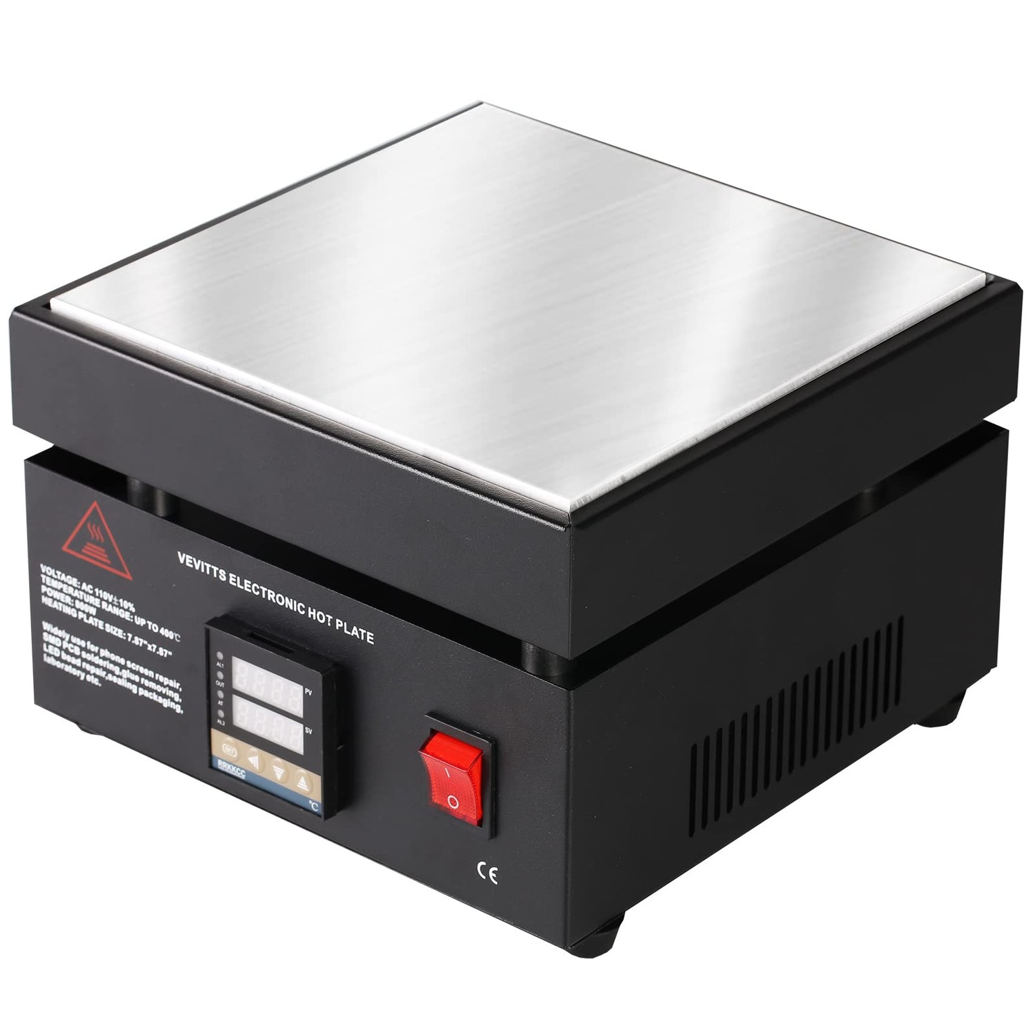Vevitts 110V 850W LED Microcomputer Electric Hot Plate Preheat ...