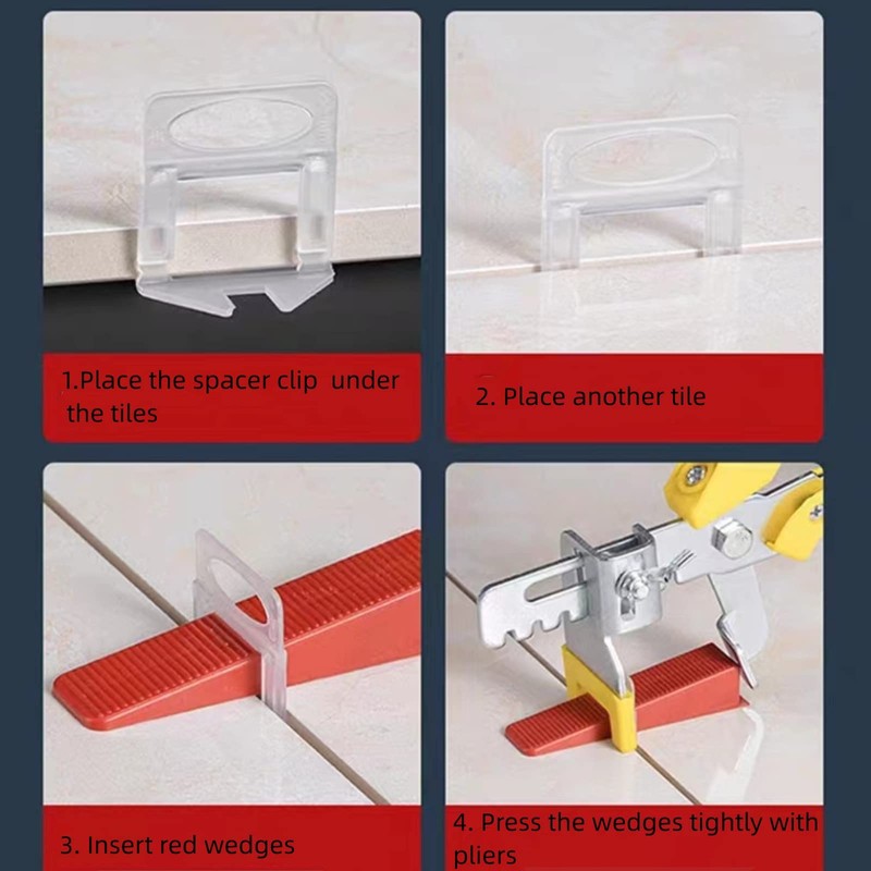 Tile Leveling System 1/16'' Tile Tools, 800pcs Tile Leveler Spacers