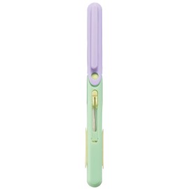 Raymei Fujii SH706V Scissors Pen Cut Compact Portable Scissors for Ambidextrous Left Handed Left-Handed Violet x Green