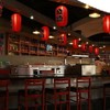 Japanese Style Red Hanging Lanterns Sushi Bar Restaurant Decor Interior