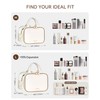 Prite Makeup Bag Cosmetic Bag Large Capacity Side Openings Travel
