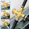 SIGURANTA Garden hose splitter, Brass 3 Way High Flow with
