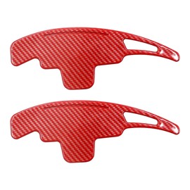 Alnicov 1Pair Steering Wheel Paddle Shifter Extension Aluminum-Alloy Shift Paddle - Red