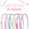 Nenjindz Glitter Headband Glittering Headband, Pack of 6 Rainbow Sequins