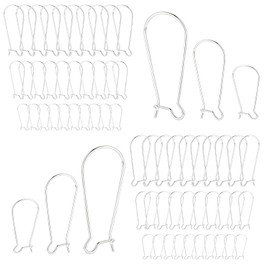 Ear Wire Hooks,300PCS Earring Hooks Dangle Earring Kidney Ear Wires Earring Teardrop Ear Wire for DIY Jewelry Making (300PCS Sliver)