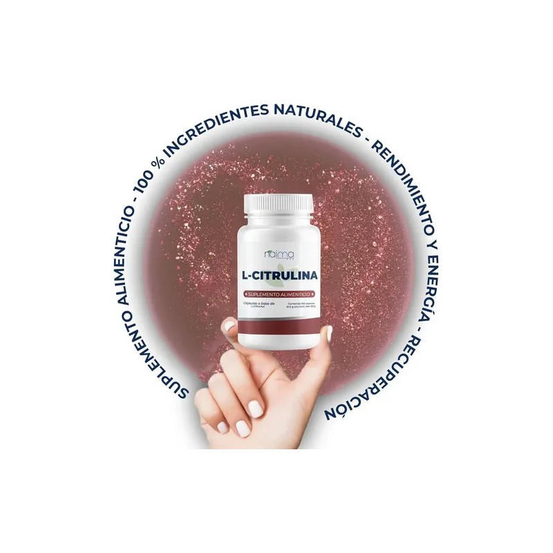 Aminoácido L-Citrulina 1000mg Naima Lab Cápsulas Sin Gluten 100 Unidades