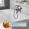 gotonovo 3 3/8 Vintage Bathtub Filler Wall Mount Clawfoot Tub