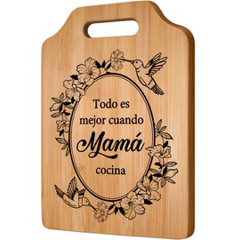 Regalos para mamá, Gifts for Mom Spanish, Mom Birthday Gifts Spanish Cutting Board, regalos de cumpleaños para mamá