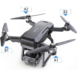 Bwine Original Replacement Parts F7 Drone, Arm with Motor, Repair Parts Drone Accessories (Right Rear)