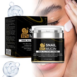 Snail Mucin 92% Dvanced Cream, Deep Hydration & Daily Soothing Cream, Face Moisturizer for Dry & Sensitive Skin, Neck Cream for All Skin Types, Day & Night Korean Skin Care Repair Cream