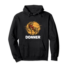 Christmas Santa's Reindeer Lazy Costume Donner Pullover Hoodie