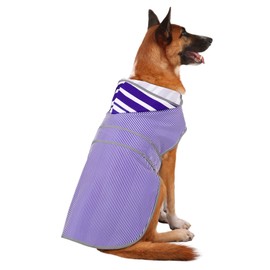 Dog Raincoats for Large Dogs with Hood and Leash Hole, Waterproof Large Dog Poncho Rain Jacket Coat for Large Pets and Dogs